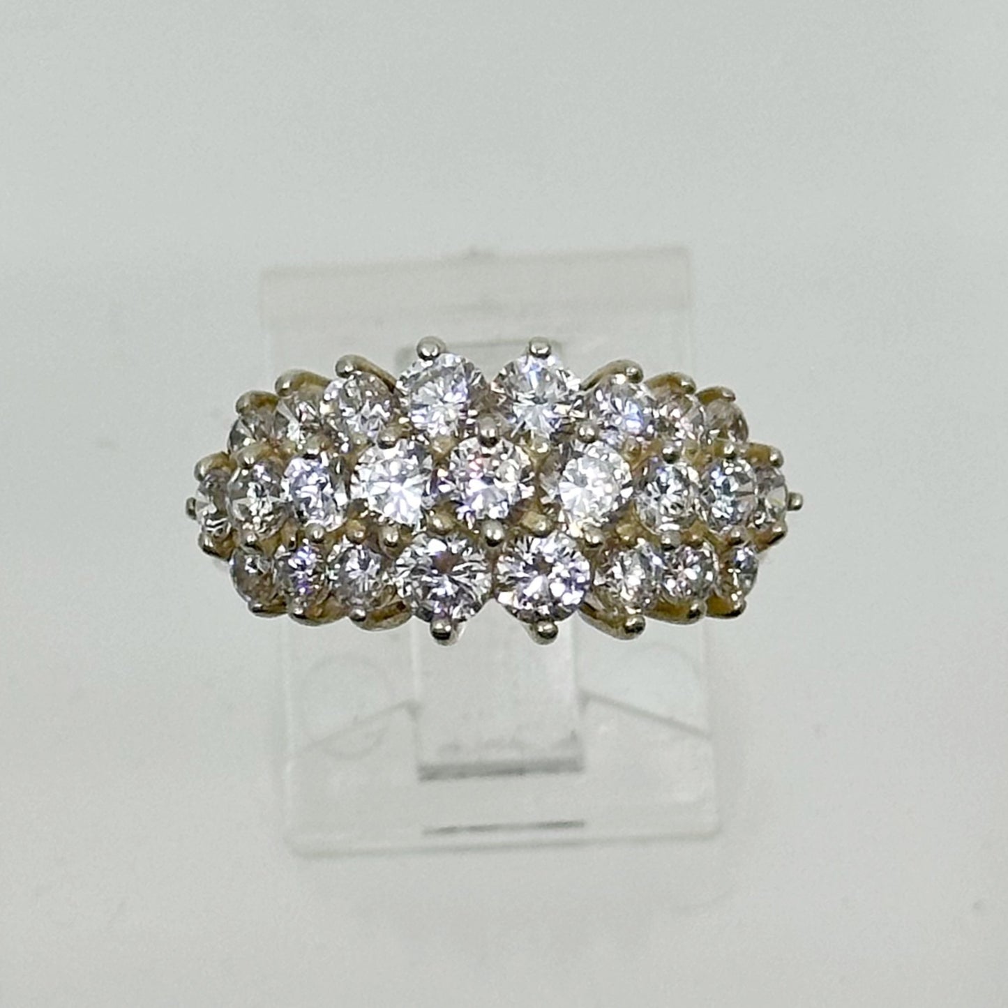 Sterling silver cubic zirconia ring