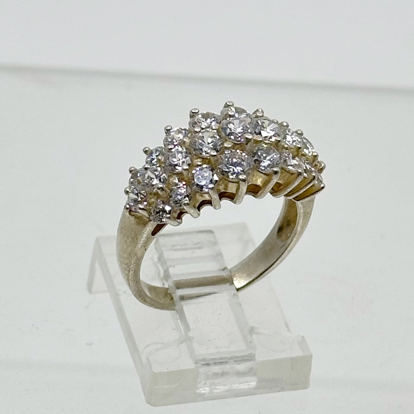 Sterling silver cubic zirconia ring