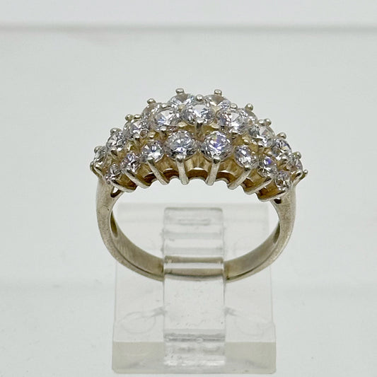 Sterling silver cubic zirconia ring - GM346