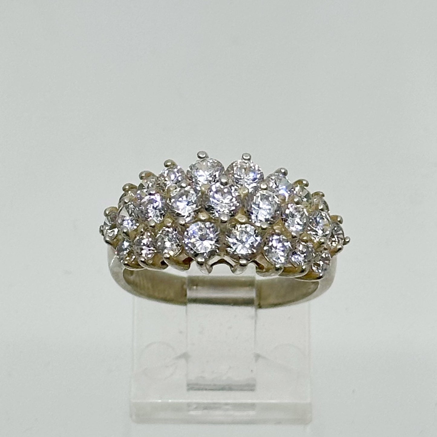 Sterling silver cubic zirconia ring