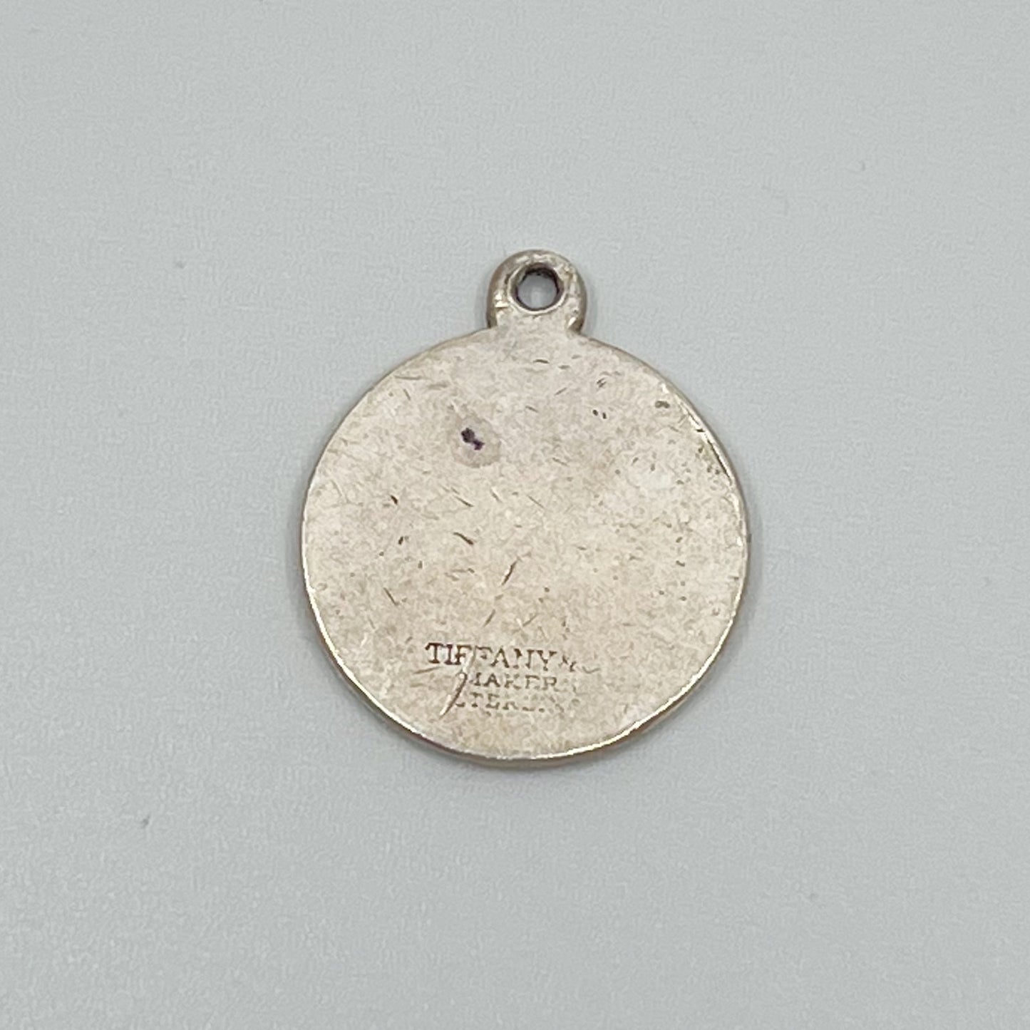 Vintage Tiffany & Co sterling silver tag charm pendant