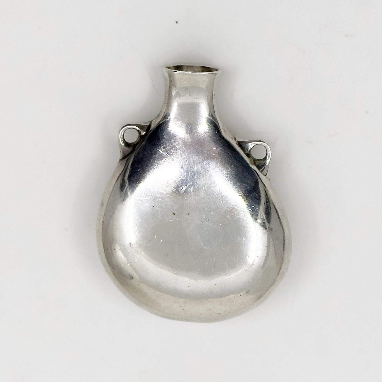 Vintage inspired Elsa Peretti Tiffany & co  Sterling silver open bottle pendant