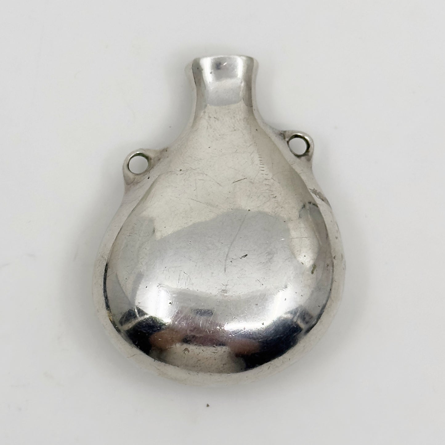 Vintage inspired Elsa Peretti Tiffany & co  Sterling silver open bottle pendant