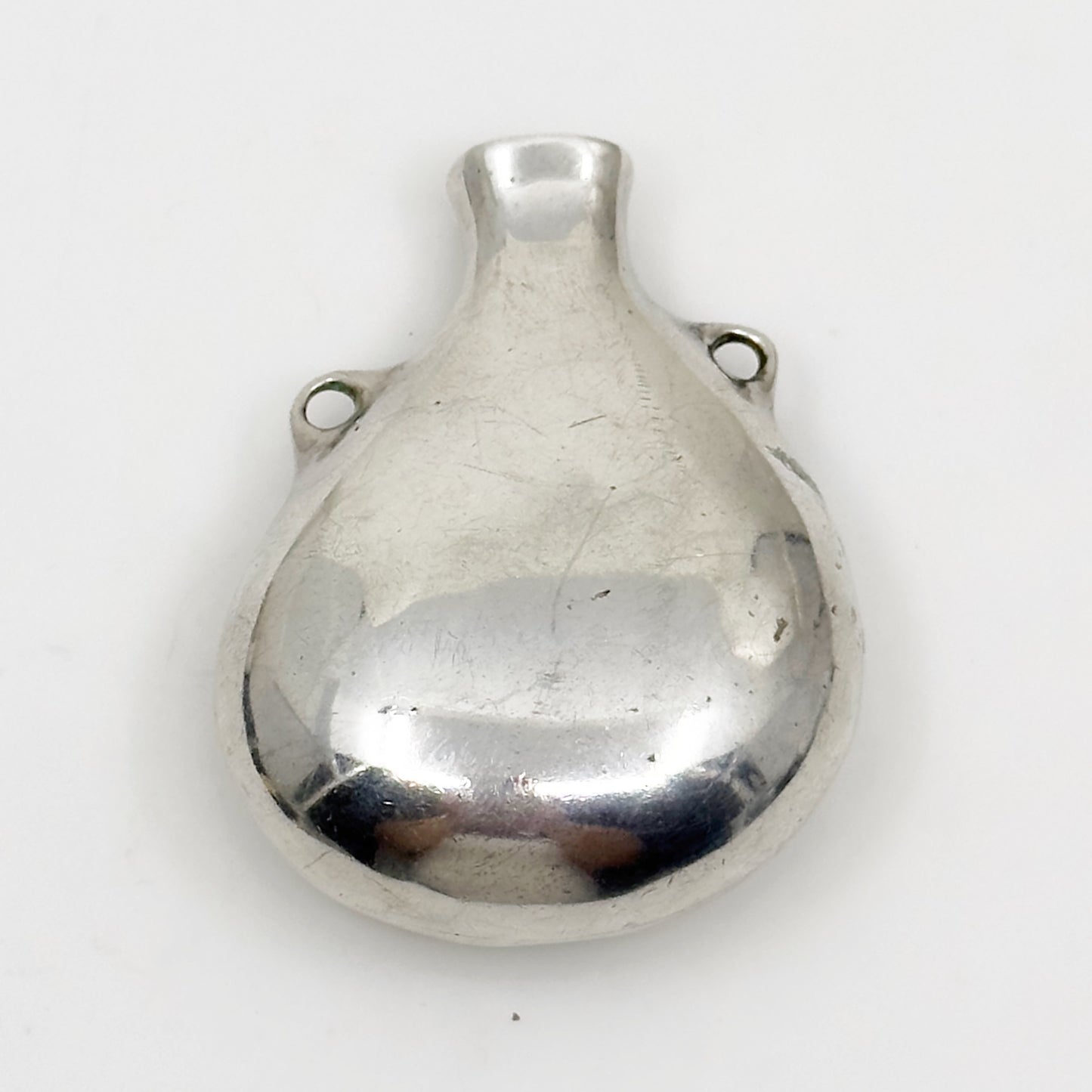 Vintage inspired Elsa Peretti Tiffany & co  Sterling silver open bottle pendant