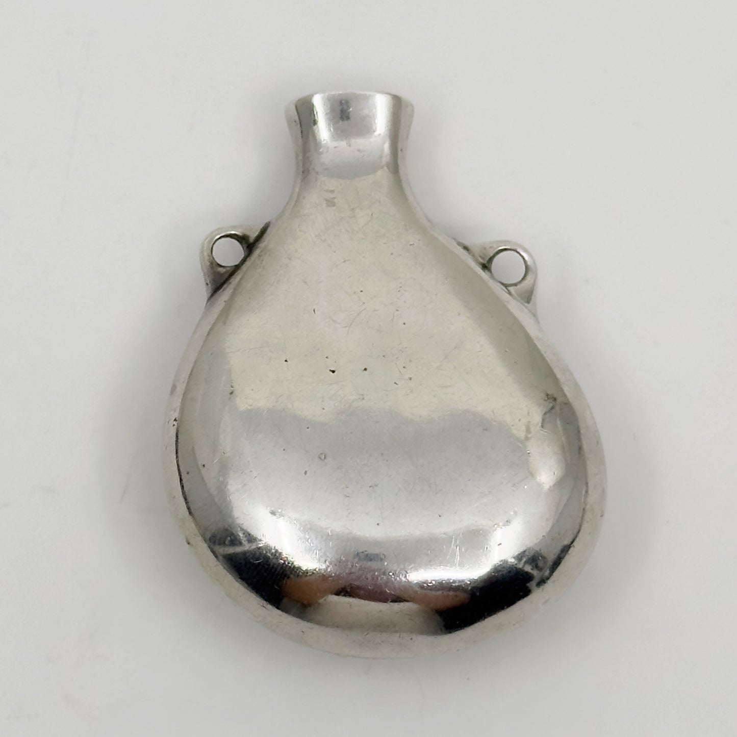 Vintage inspired Elsa Peretti Tiffany & co  Sterling silver open bottle pendant