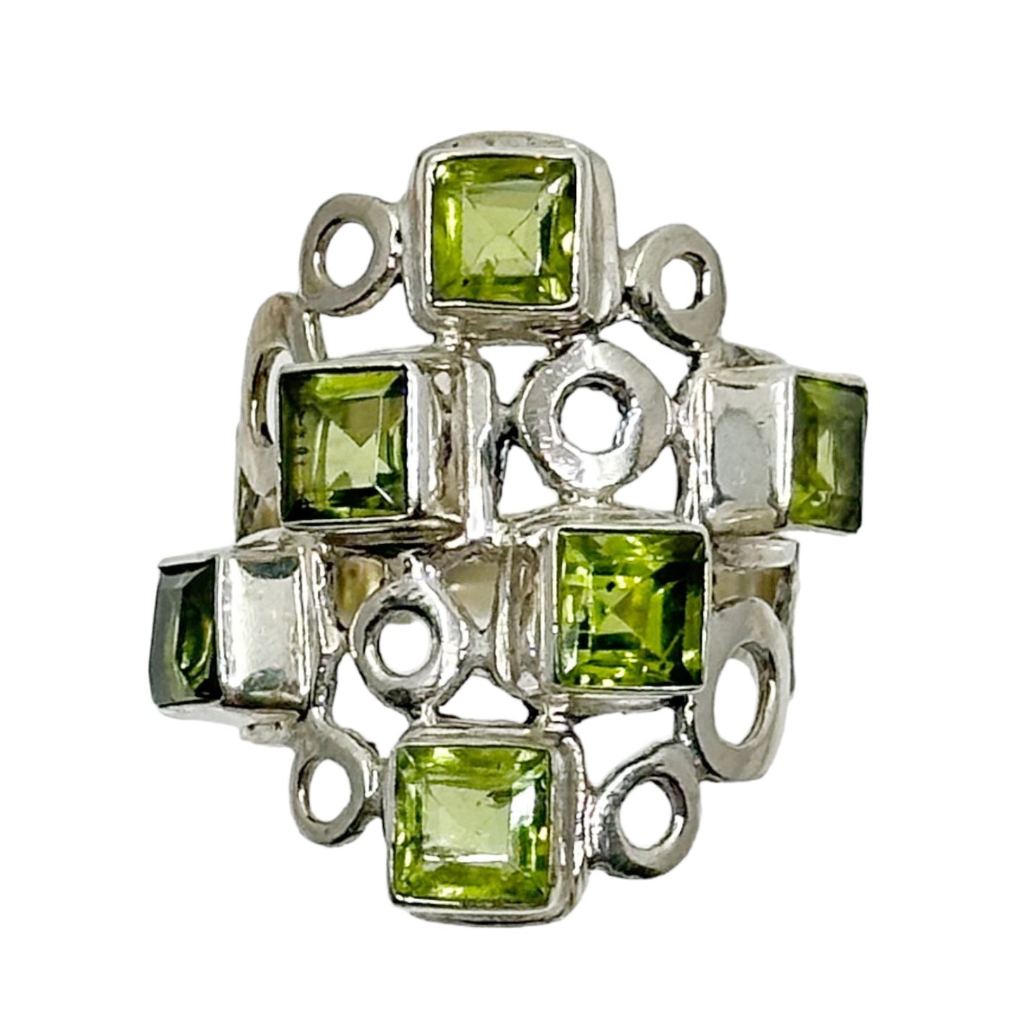 Sterling silver peridot ring