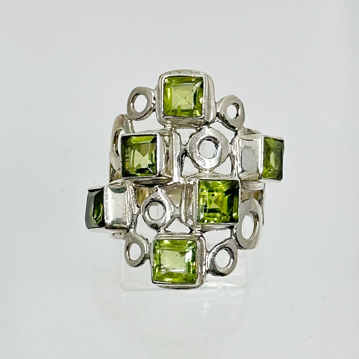 Sterling silver peridot ring