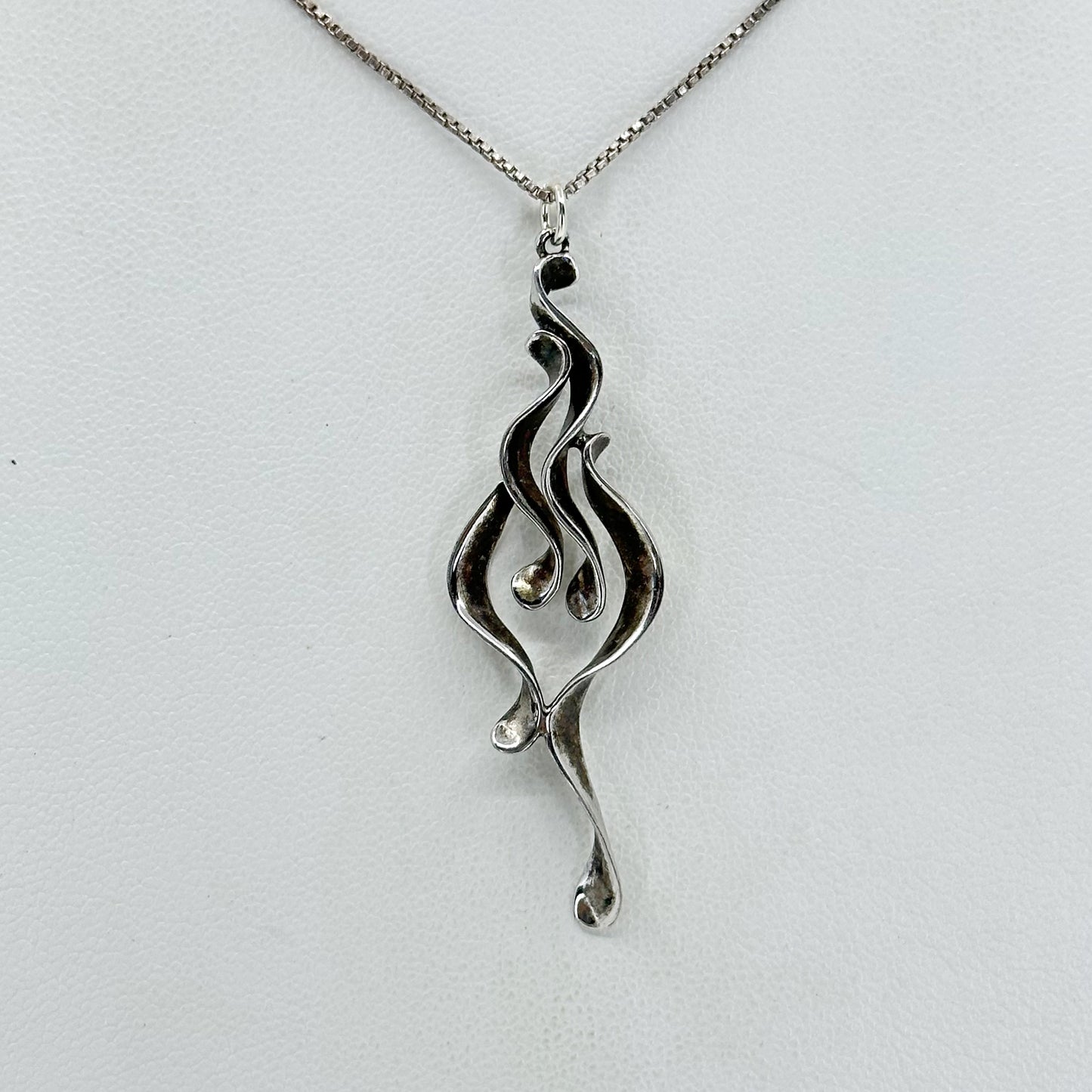 MRB Sterling silver abstract pendant