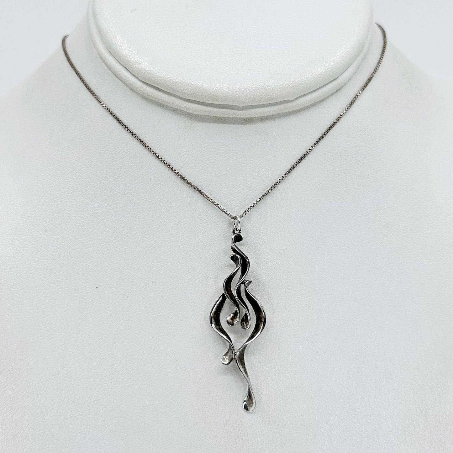 MRB Sterling silver abstract pendant