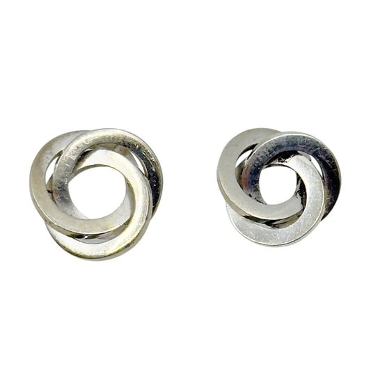 sterling silver love knot stud earrings GM846