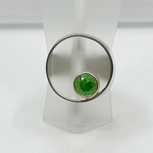 Sterling silver peridot ring