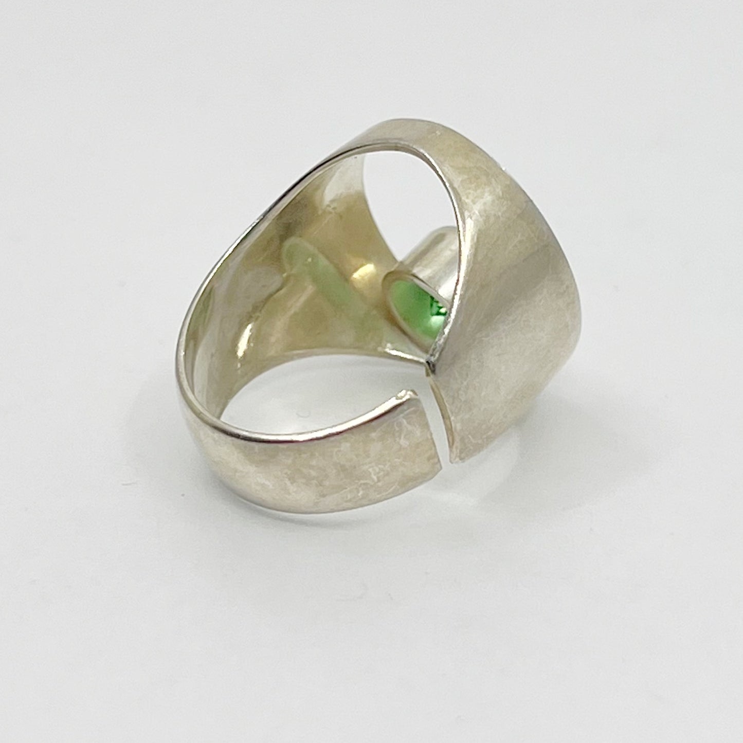 Sterling silver peridot ring