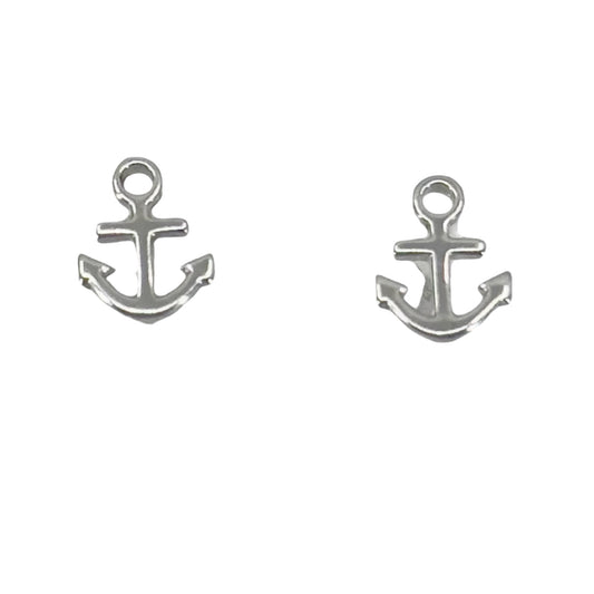 Sterling silver Nautical Anchor stud earrings