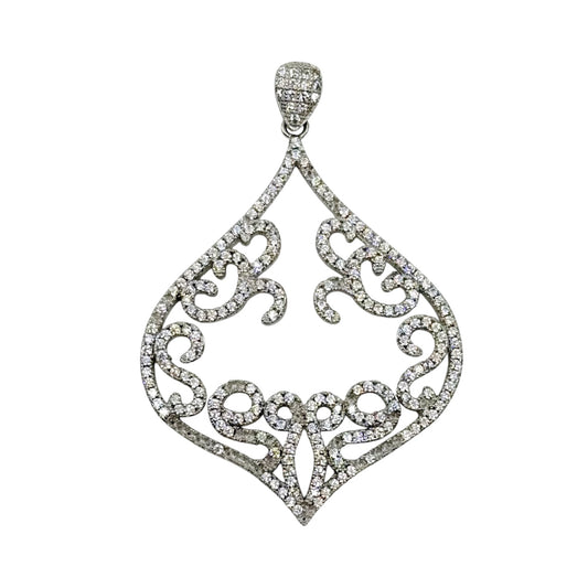 Sterling silver cubic zirconia pendant - GM1164