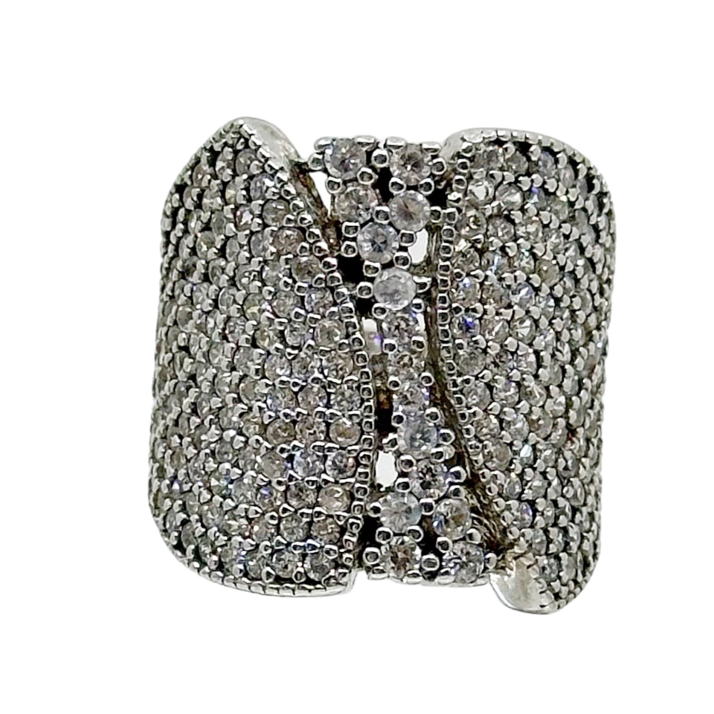 Sterling silver cubic zirconia ring