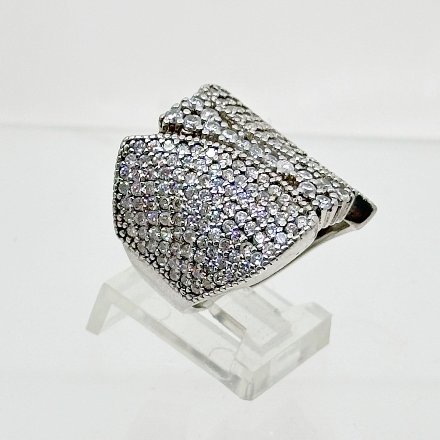 Sterling silver cubic zirconia ring