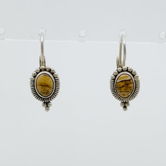 Sterling silver Jasper earrings