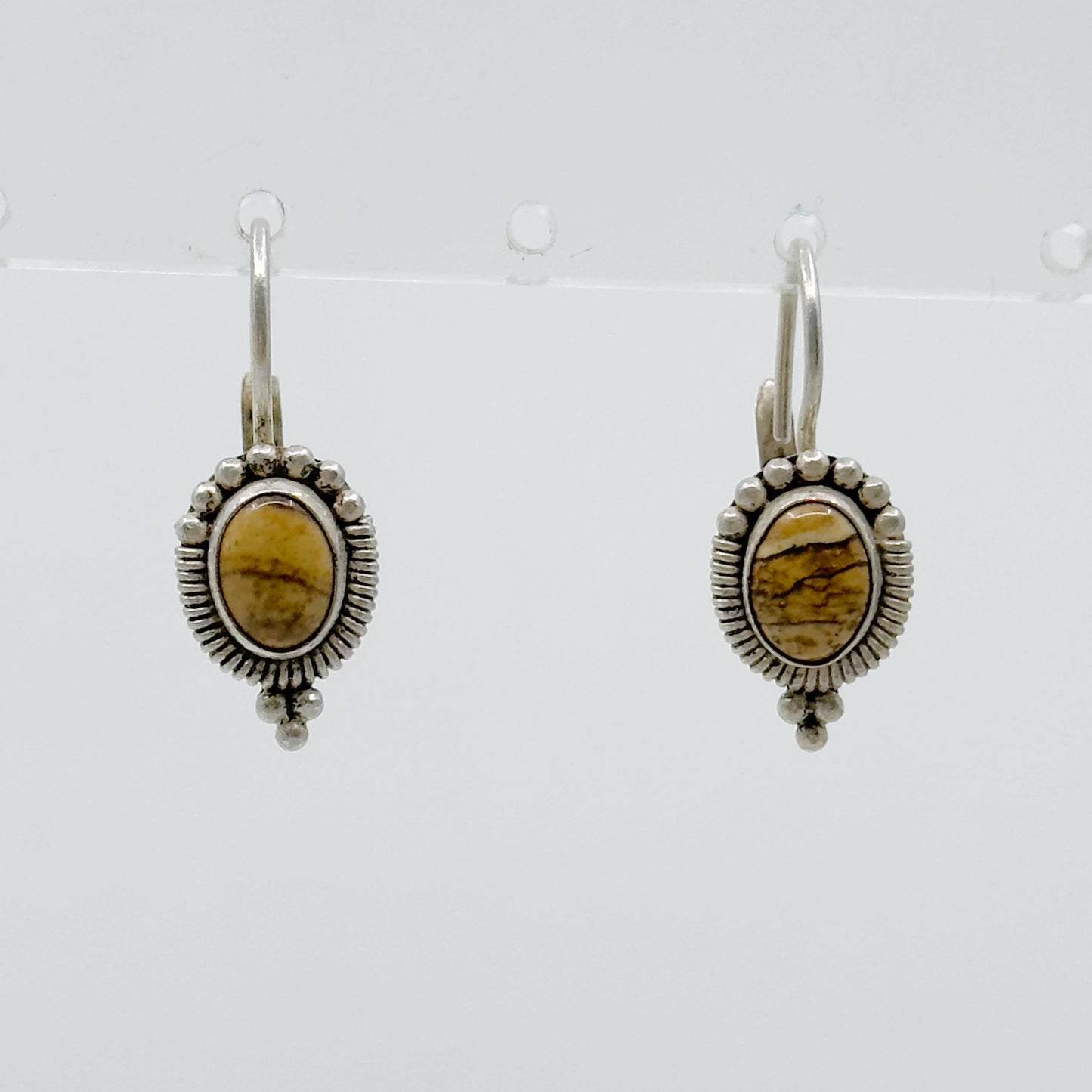 Sterling silver Jasper earrings