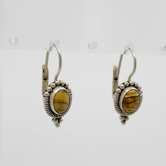 Sterling silver Jasper earrings - GM42