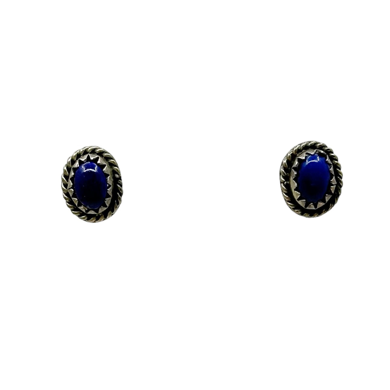 Zuni sterling silver  lapis lazuli  stud earrings