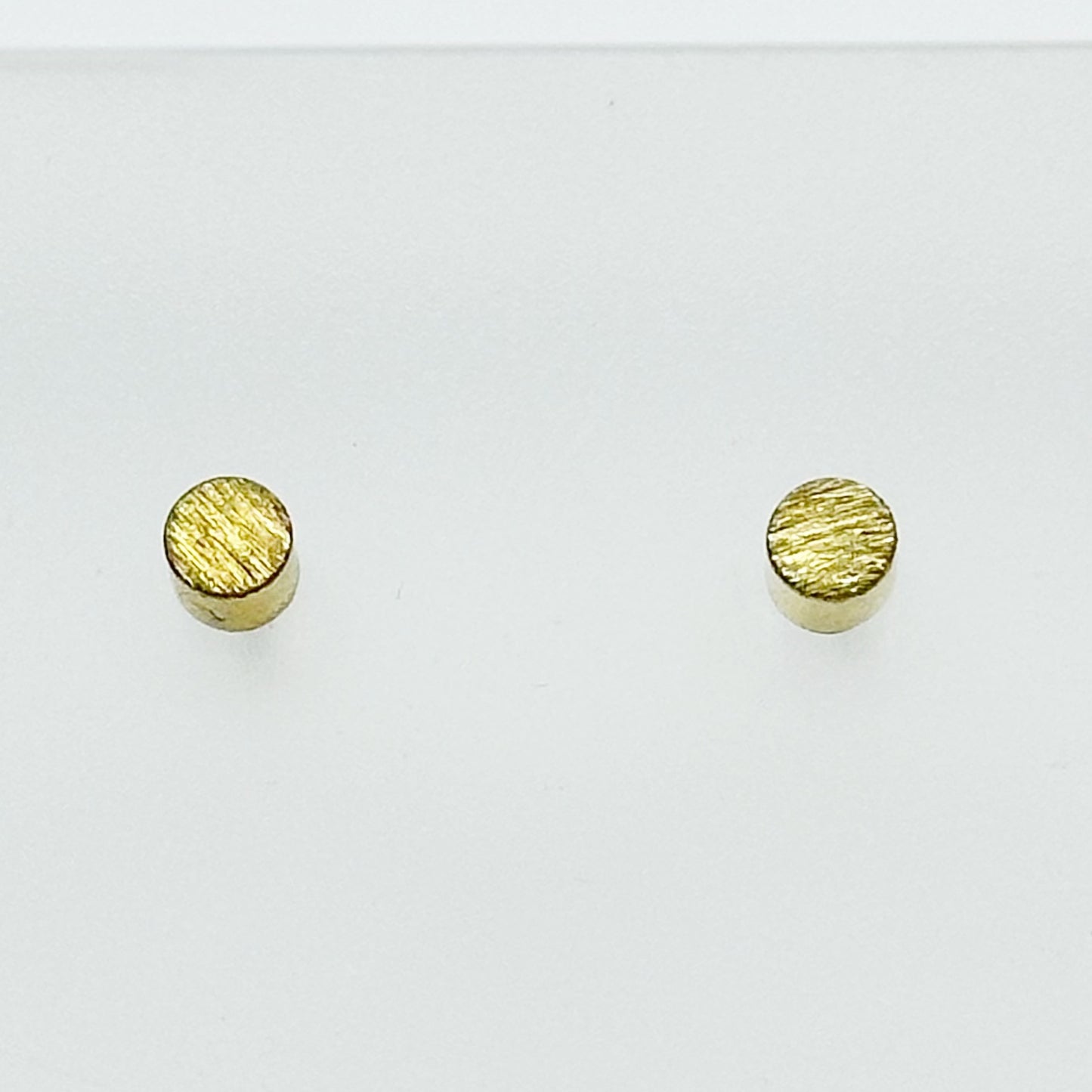 Gold vermeil sterling silver bead stud earrings