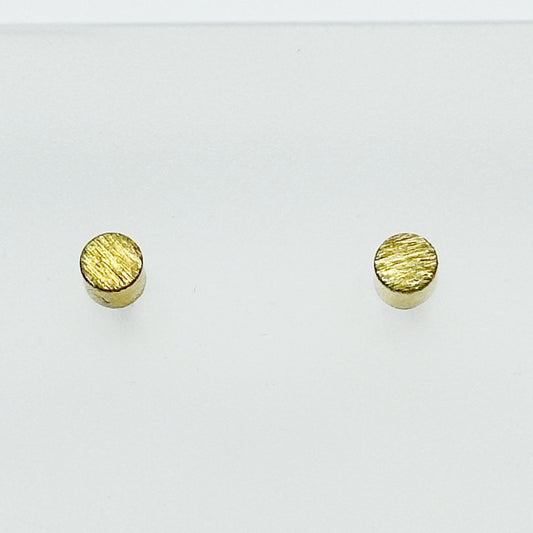 Gold vermeil sterling silver bead stud earrings