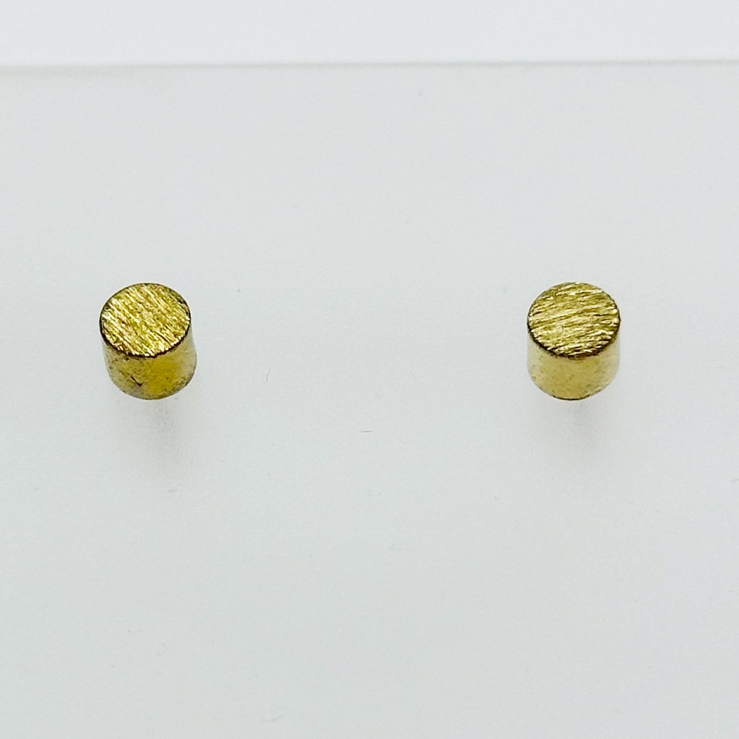 Gold vermeil sterling silver bead stud earrings