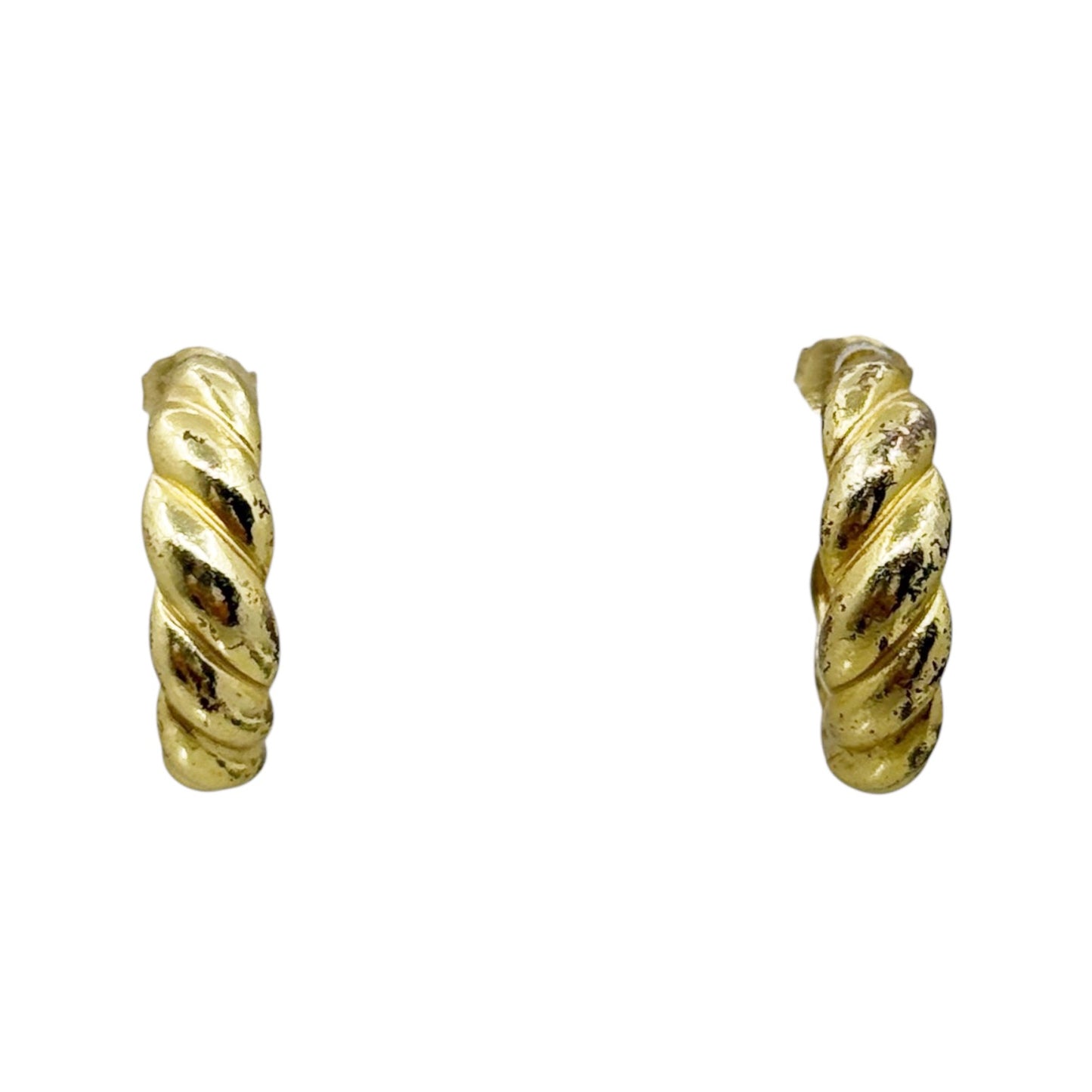 Fas Gold vermeil Sterling silver huggie earrings - GM482
