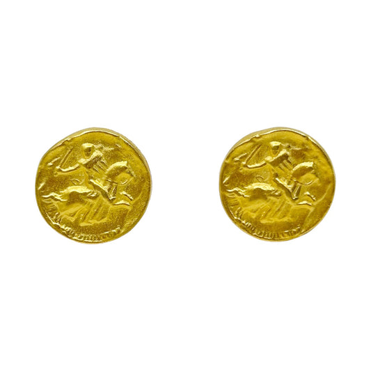 Vintage Gold filled coin cufflinks