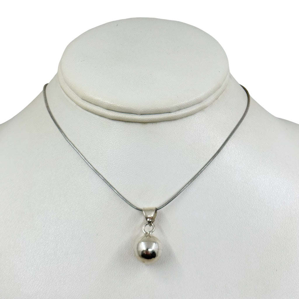 Hand Made  sterling silver bead pendant - GM511