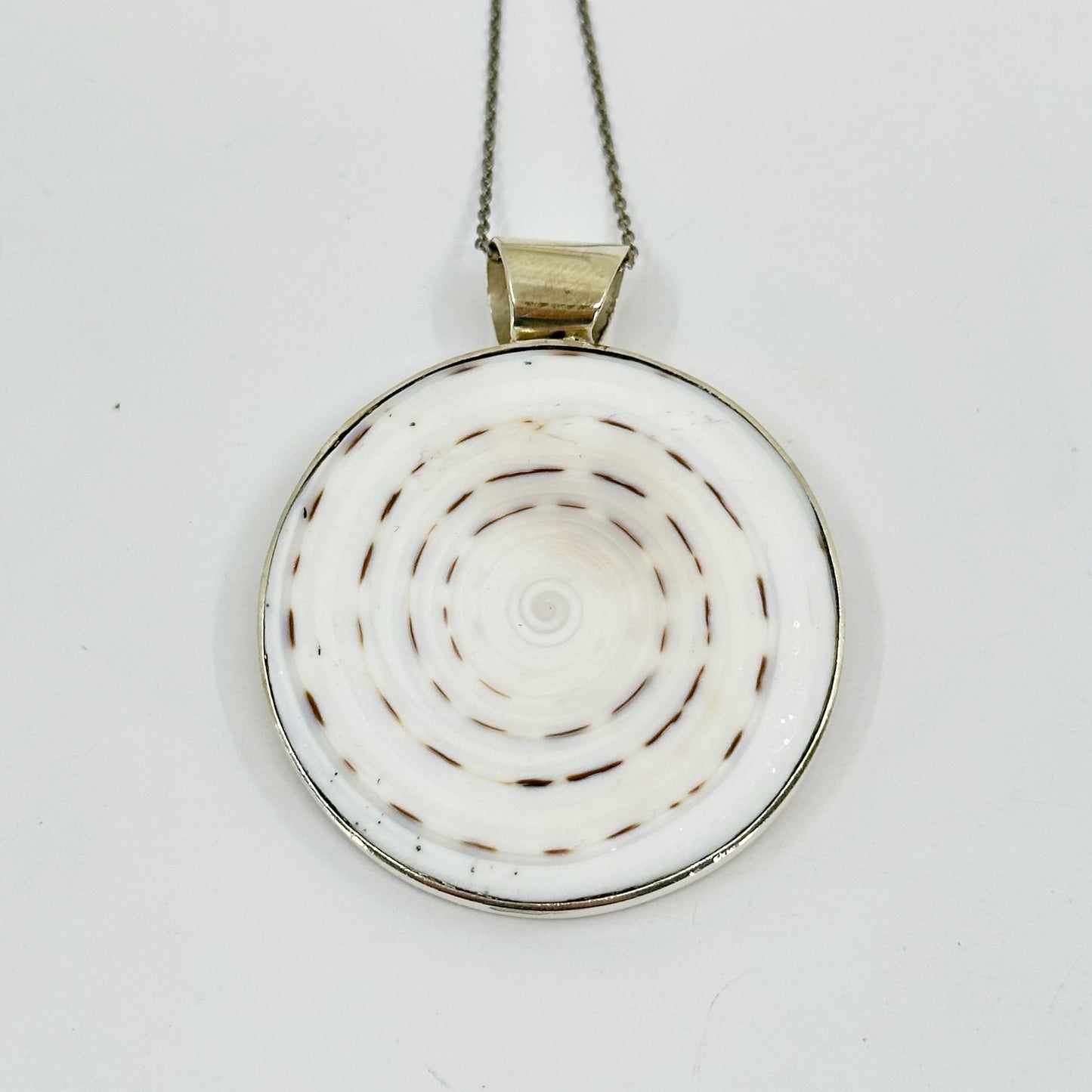 Sterling silver shell pendant