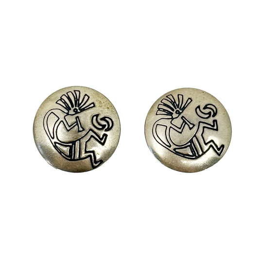 Navajo Sterling silver button cover set