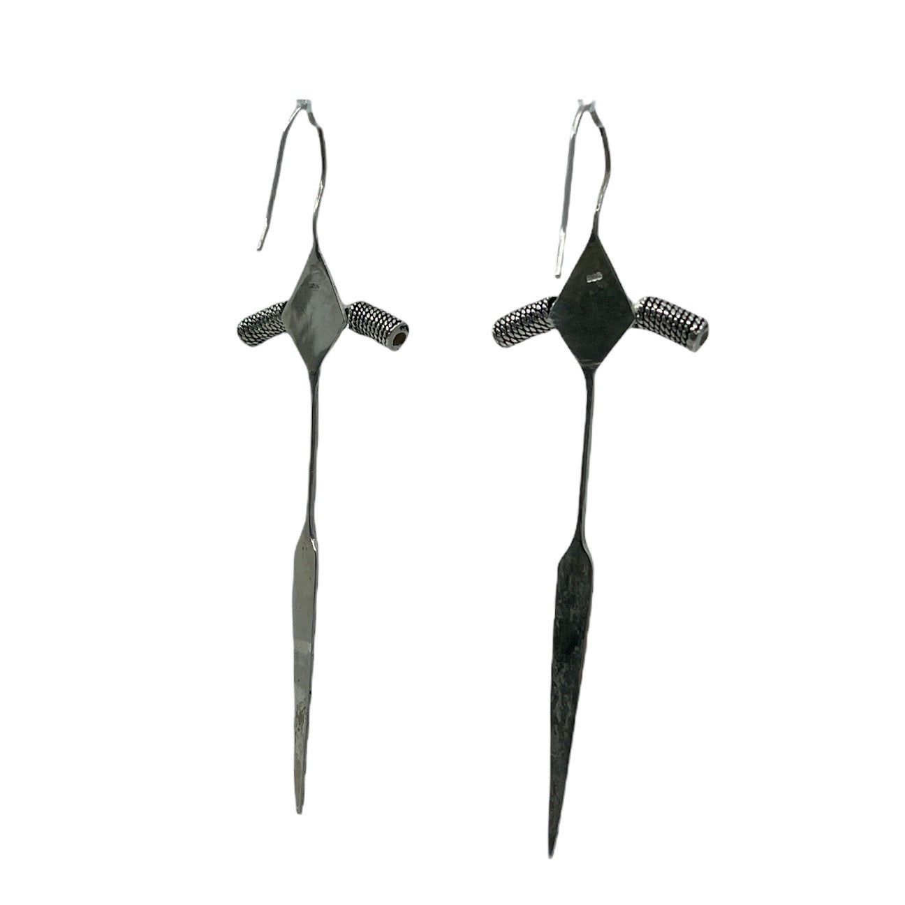 sterling silver sword earrings