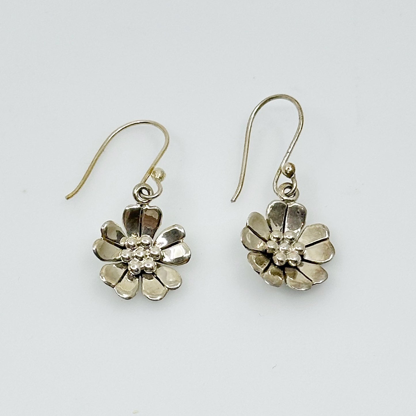 Mexican Sterling silver flower earrings