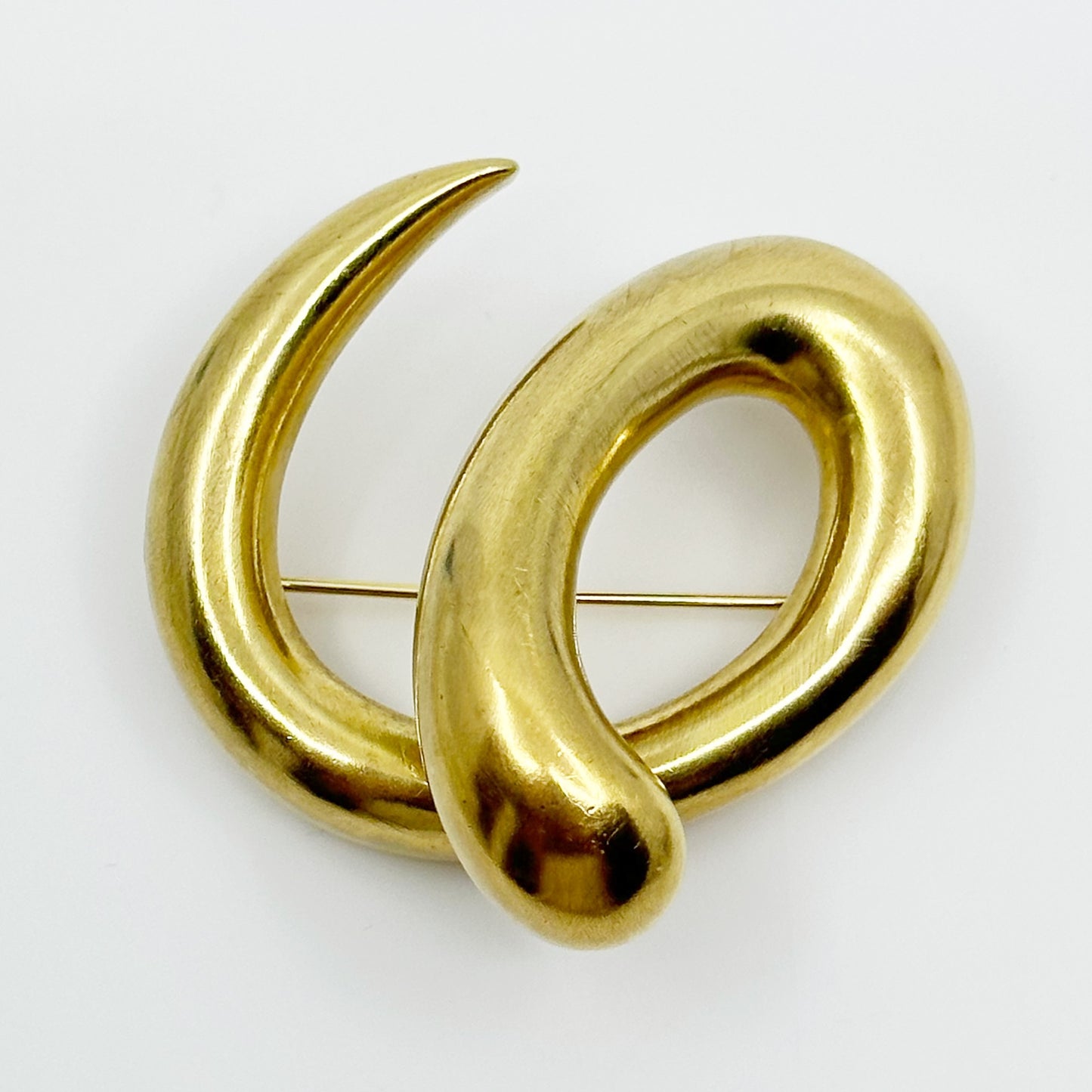 Takashi Wada Gold Vermeil sterling silver brooch