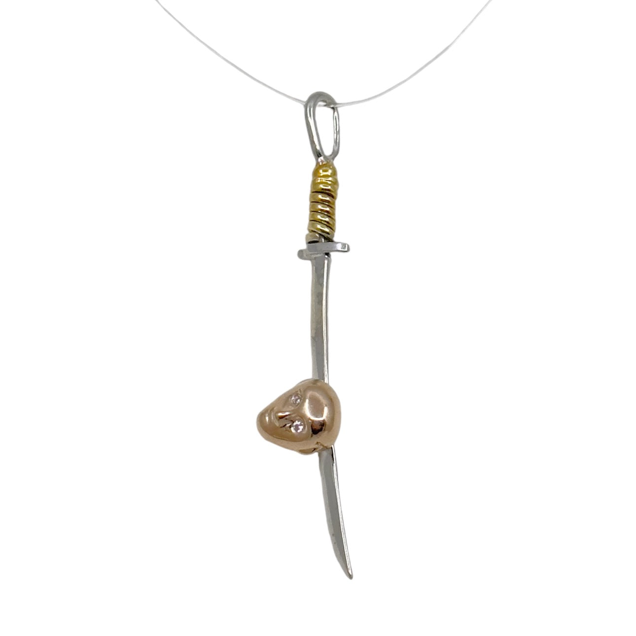 sterling silver sword pendant