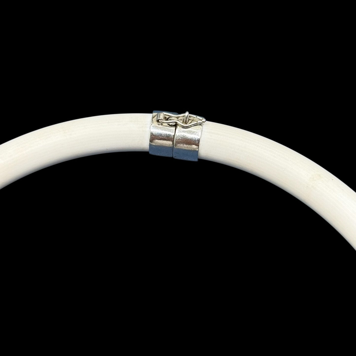 Erwin Pearl sterling silver white silicon crystal choker necklace - GM590