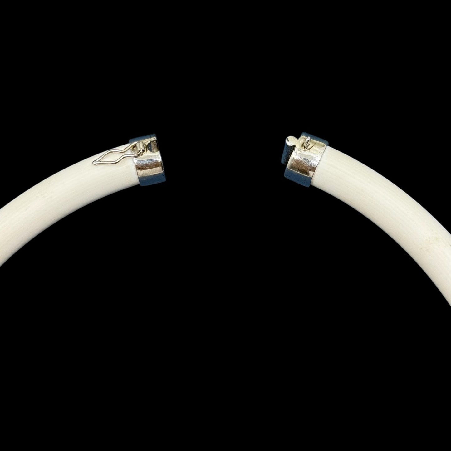 Erwin Pearl sterling silver white silicon crystal choker necklace - GM590