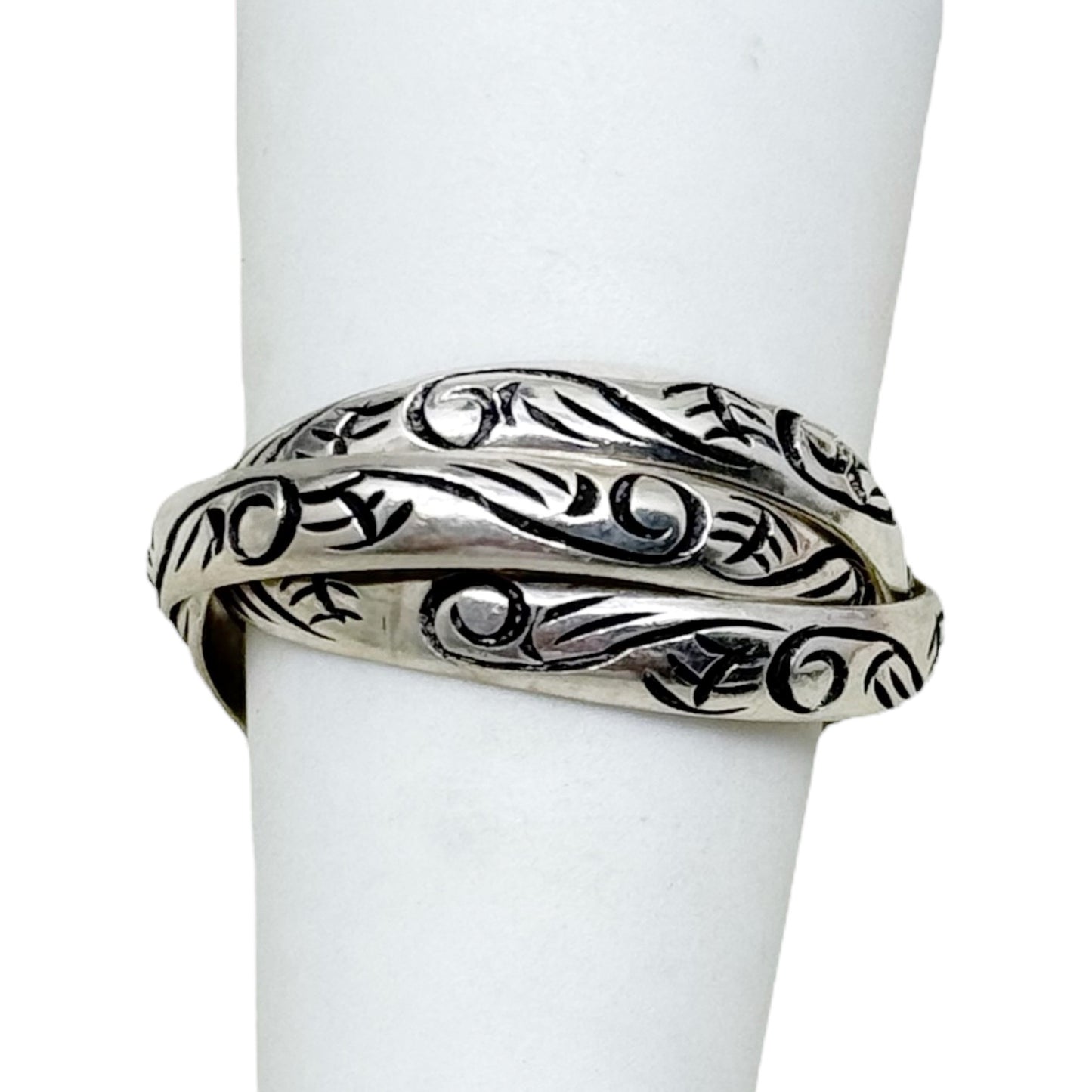 sterling silver trilogy rolling band ring - GM383