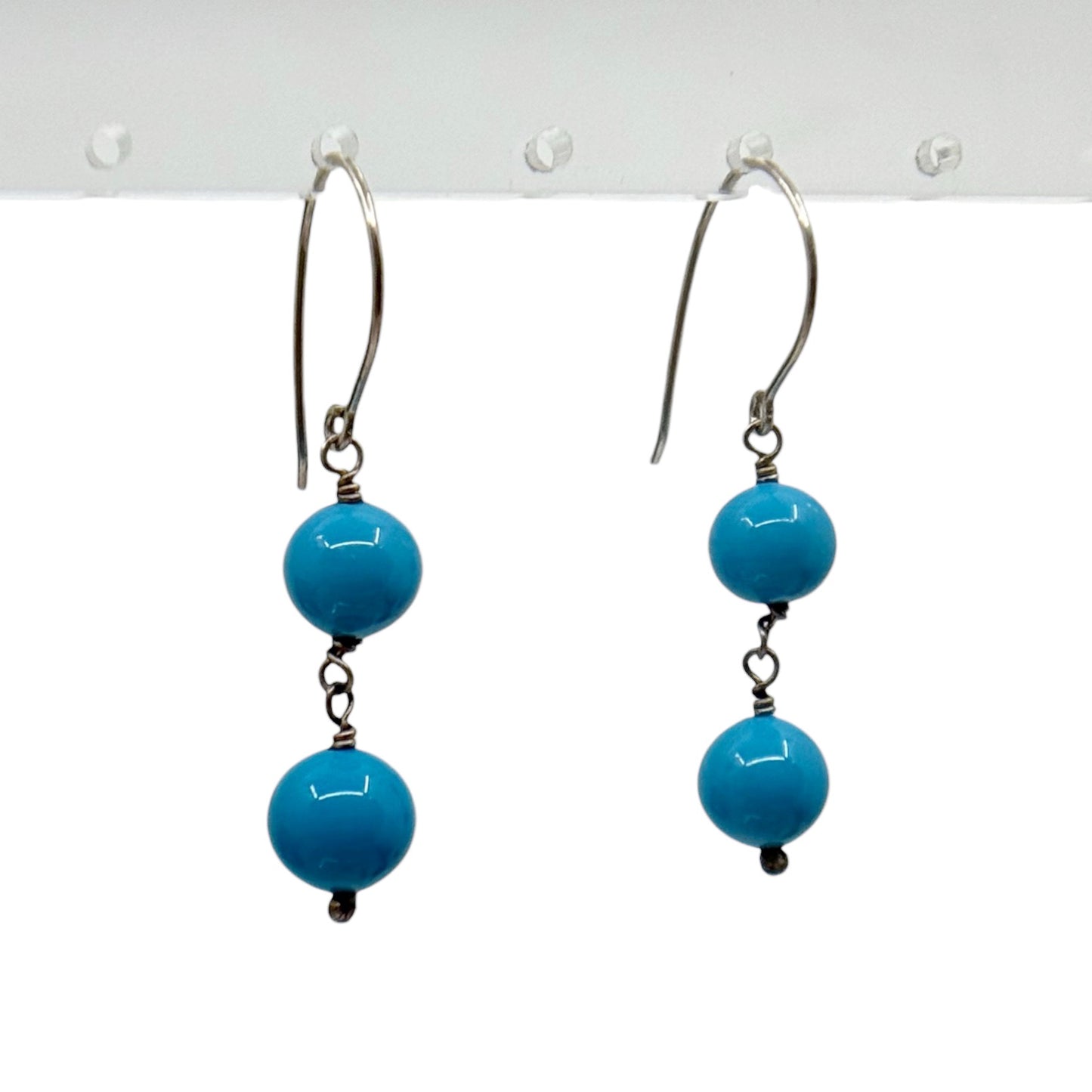 sterling silver venetian glass earrings - GM6