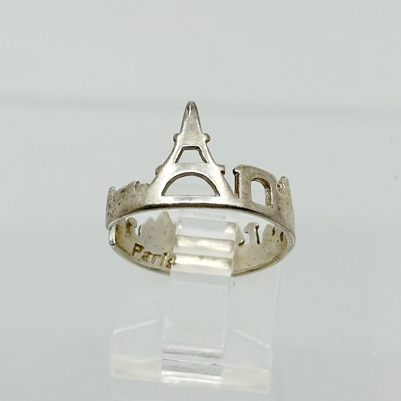 Sterling silver Paris ring