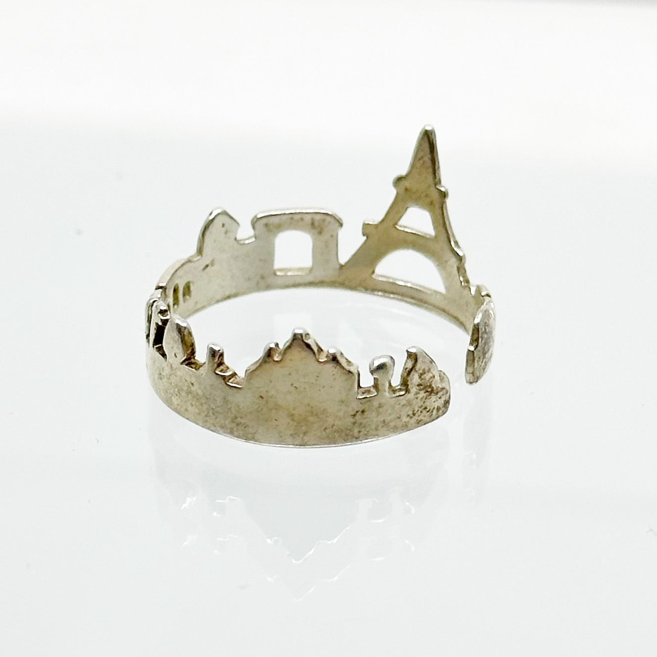 Sterling silver Paris ring