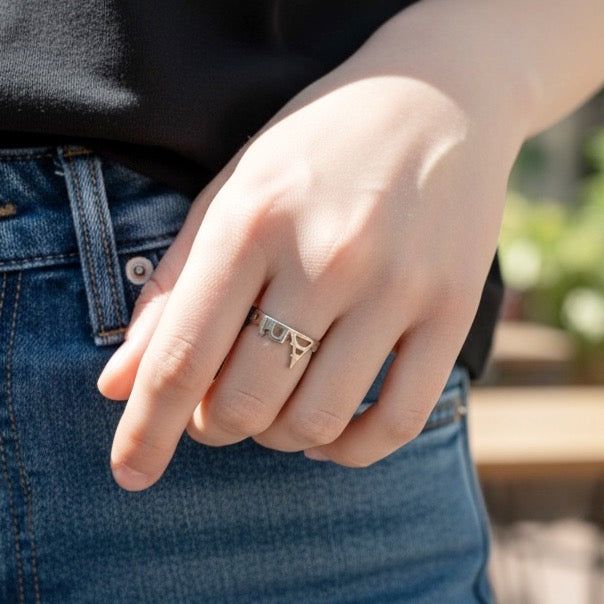 Sterling silver Paris ring - GM604