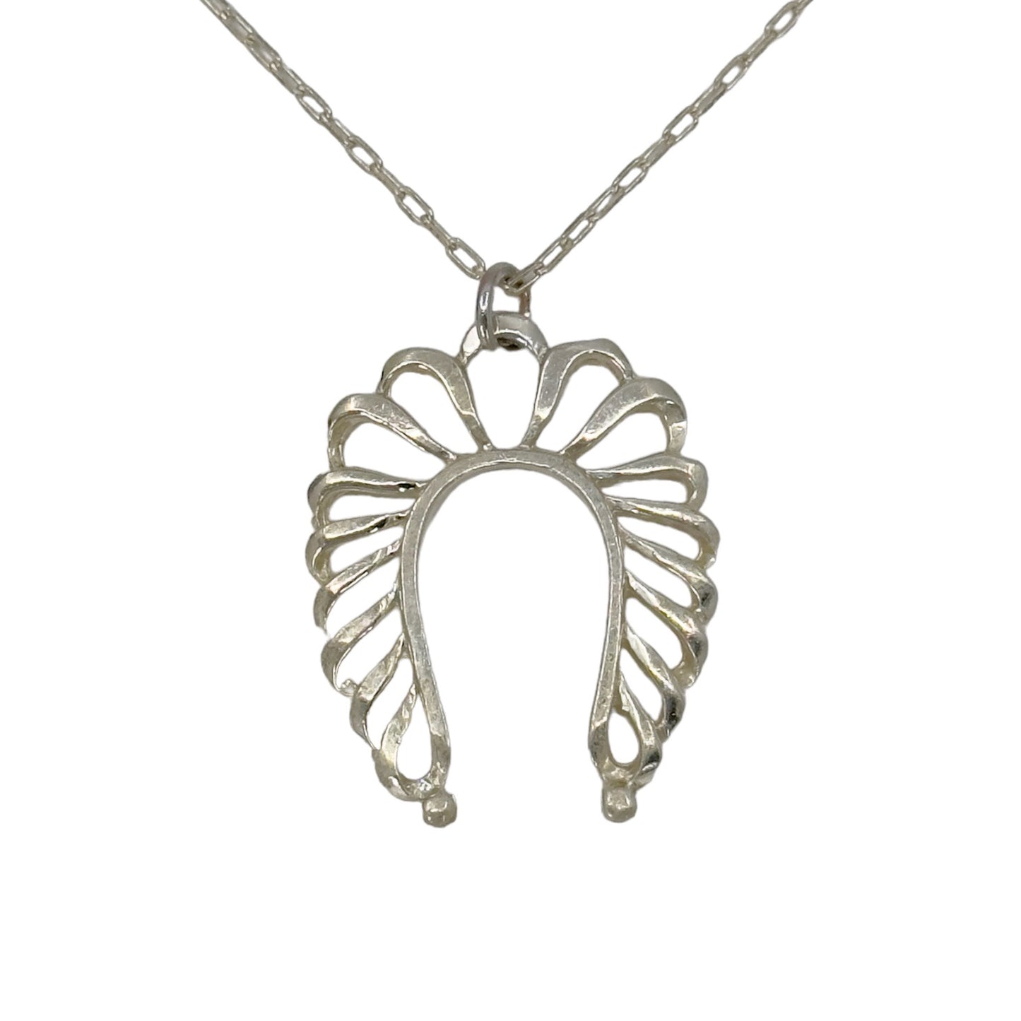 Flora Ciccarelli sterling silver horseshoe pendant necklace