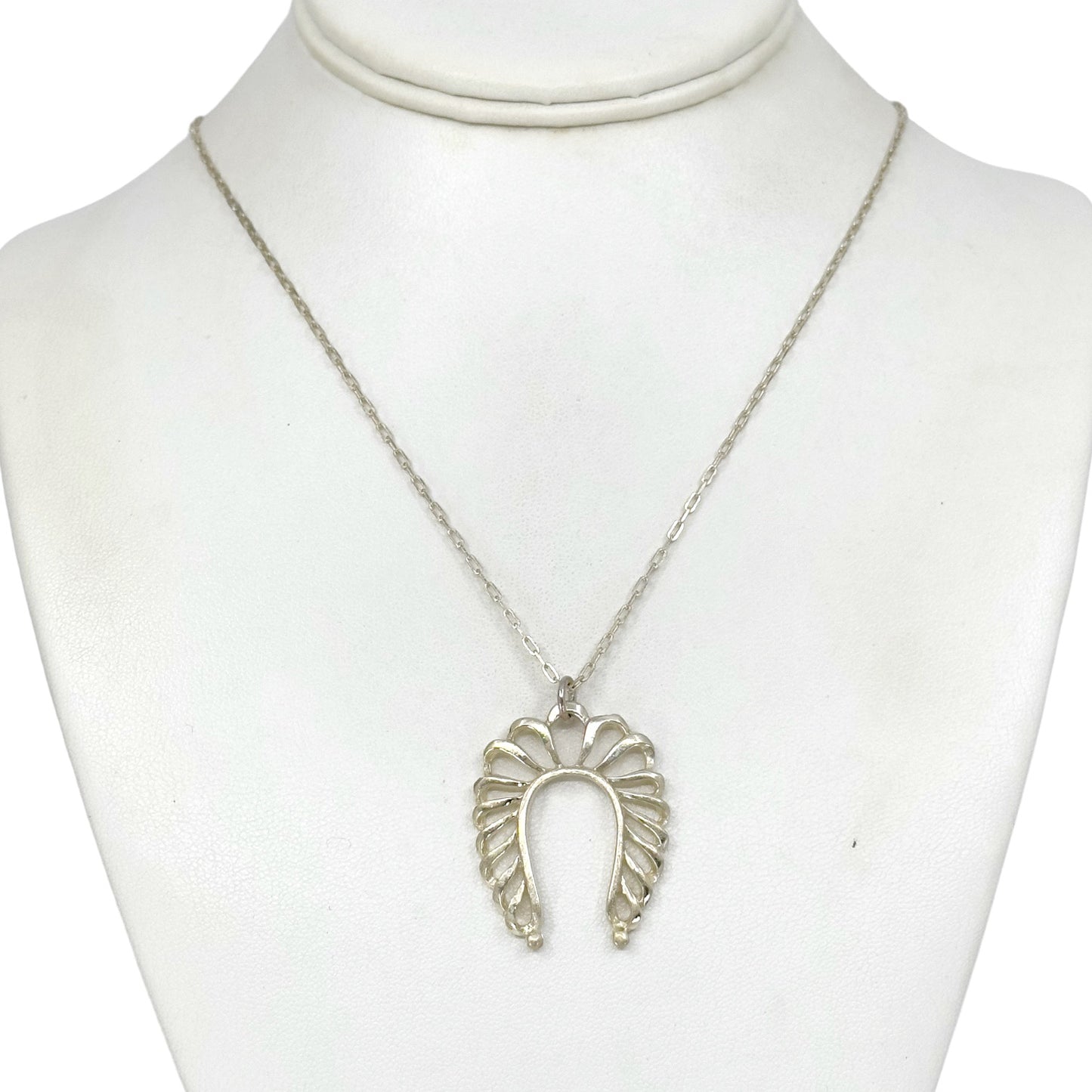 Flora Ciccarelli sterling silver horseshoe pendant necklace