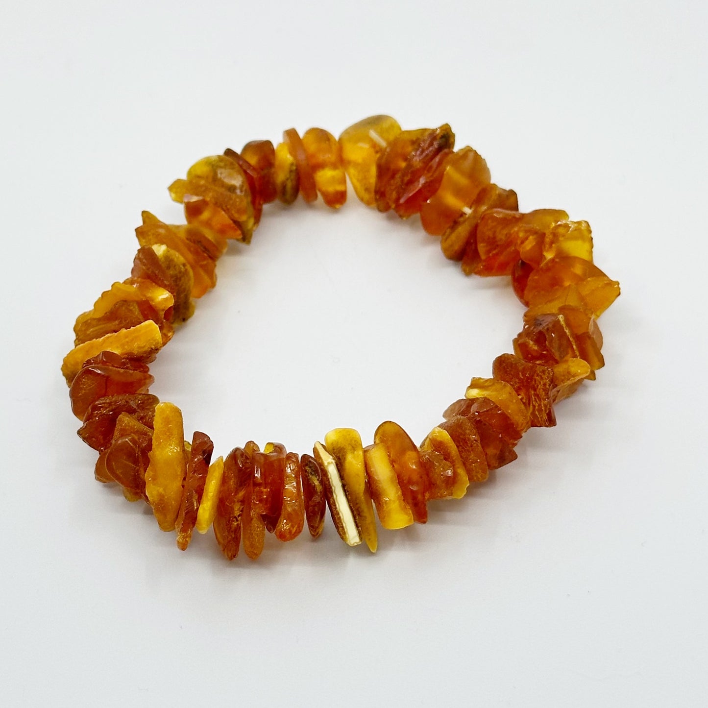 Vintage baltic amber stretch bracelet