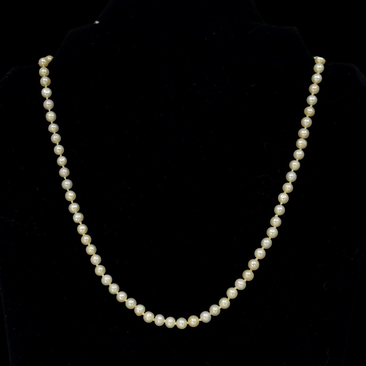 14k gold 5mm Freshwater pearl  necklace