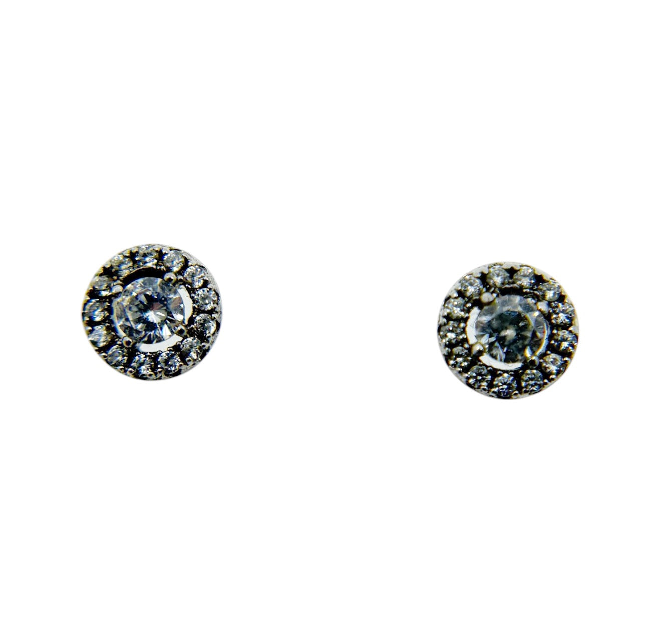 Sterling silver Cubic Zirconia stud earrings - GM645