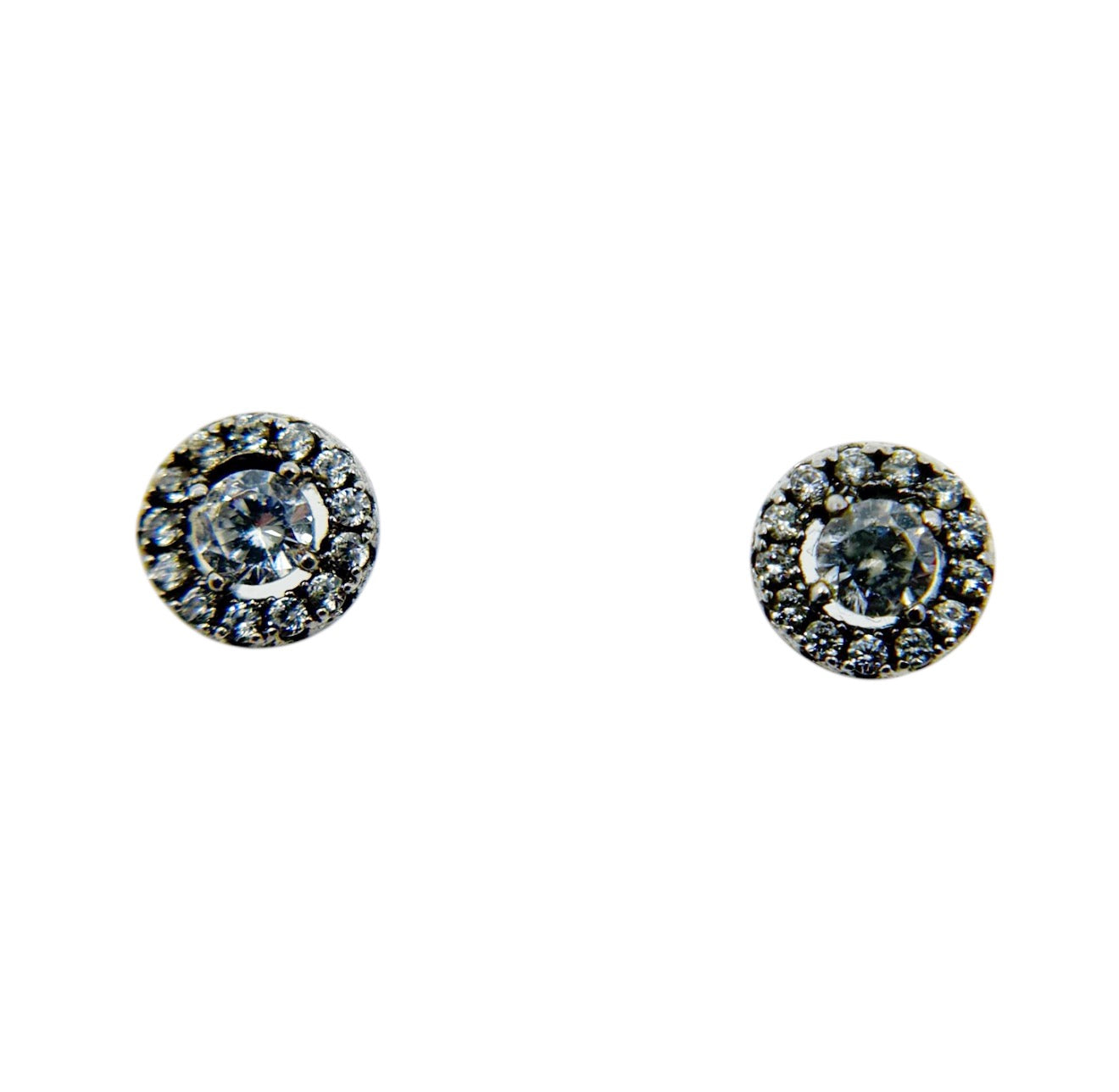 Sterling silver Cubic Zirconia stud earrings - GM645