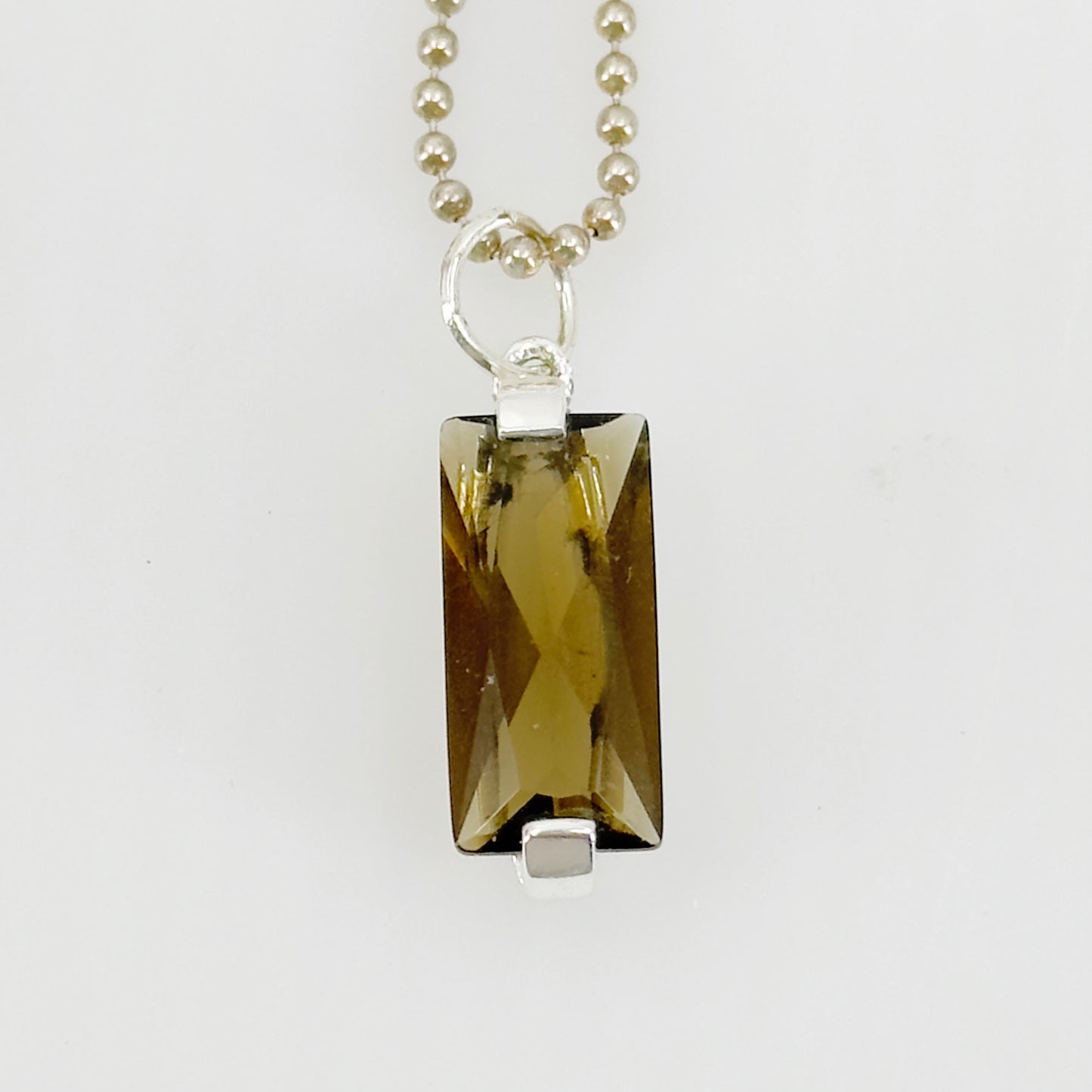 Sterling silver smoky quartz Pendant